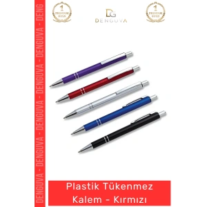 #Kalem Kaliteli Ergonomik Modern Tasarım Ofis Promosyon Dayanıklı Plastik Tükenmez Kalem Kırmızı