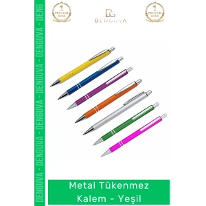 #Kalem Prestijli Lüks Modern Tasarım Dayanıklı Gövde Kurumsal Hediye Metal Tükenmez Kalem Yeşil