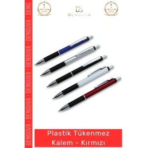 #Kalem Promosyon Logolu Kaliteli Kurumsal Ofis Şık Baskılı Eko Plastik Tükenmez Kalem Kırmızı