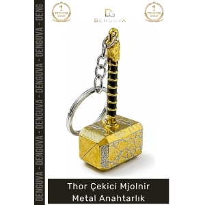 #Anahtarlık Marvl Avengers Aksesuar Hediye Antik Kaplama Şık Thor Çekici Mjolnir Metal Anahtarlık