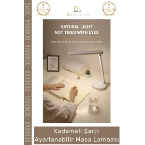 #MasaLambası 40 LED Dokunmatik Şarjlı Göz Yormayan Ofis Tipi Ayarlanabilir Renk Tonu Parlaklık