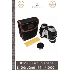 #Dürbün Nikula 10x25 Profesyonel Optik Mercekli Su Geçirmez Kompakt Tosba El Dürbünü 114m/1000m