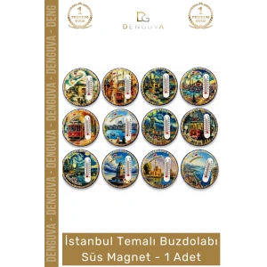 #Magnet İstanbul Tarihi Silüet Dekoratif Turistik Hediyelik Şehir Temalı Buzdolabı Süsü Magnet