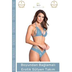 #FanteziSütyen Yeni Sezon Fantezi Seksi Dantel Tasarım Şık Zarif Boyundan Bağlamalı Fantezi Sütyen Takım
