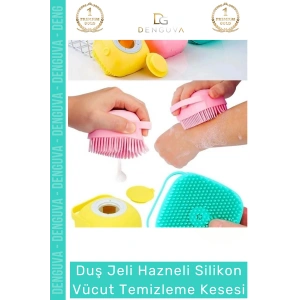 #Lif Şampuan Hazneli Silikon Köpek Kedi Yıkama Fırçası Vücut Temizleme Kesesi Banyo Lifi