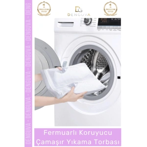 Özel Üretim Premium Koruyucu Fermuarlı Leke Çıkartıcı Ayakkabı Çamaşır Yıkama Torbası Filesi - 2 Adet