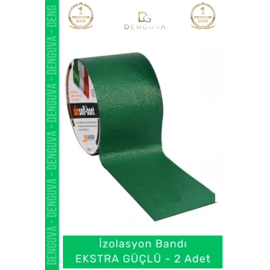 #İzolasyonBandı Su Geçirmez Dayanıklı Yeşil Çok Amaçlı Tamir Yalıtım Montaj İzolasyon Bandı 48mm x 10m 2 Adet