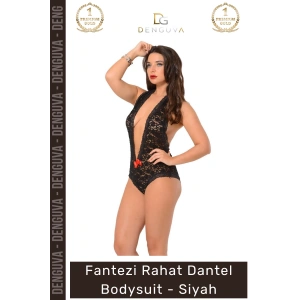#Bodysuit Fantezi Tasarım Kaliteli Yumuşak Dantel Gecelik Takım Kadın Şık Rahat Dantel Bodysuit