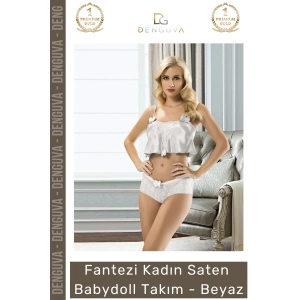 #Babydoll Lüks Şifon Saten İkili Takım Şık Tasarım Yumuşak Dokulu Gecelik Büyüleyici Saten Babydoll