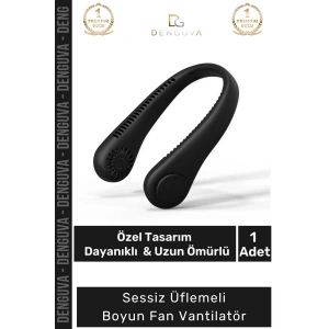 #BoyunFanı Güçlü Sessiz Şarj Edilebilir USB Giyilebilir Taşınabilir Mini Hava Üflemeli Boyun Vantilatörü