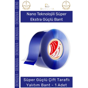 #Bant Nano VHB Şeffaf Güçlü Traceless Yıkanabilir Çift Taraflı Silikon Bant 18mm x 1,5m - 1 Adet
