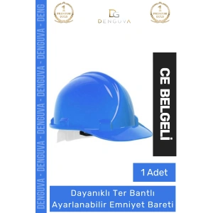 #Baret Essafe CE Belgeli Ekonomik Havalandırmalı Ayarlı Mühendis Güvenliği Mavi Emniyet Bareti