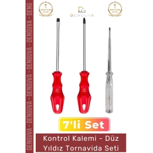 #Tornavida Kaliteli Dayanıklı Ergonomik Tamir Takımı Yıldız Kontrol Kalemi 3lü Tornavida Seti