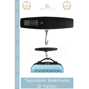 #BagajTartısı Taşınabilir Elektronik El Tartısı Hassas Ölçüm Dijital Kargo Bagaj Tartısı Max 50 Kg