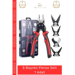 #Pense Çok Fonksiyonlu ğiştirilebilir Profesyonel Çelik El Aletleri Takımı 5 Başlıklı Pense Seti