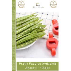 #FasulyeAparatı Mutfak Taze Sebze Hazırlama Paslanmaz Çelik Keskin Bıçaklı Ergonomik Fasulye Ayıklama Aparatı - 1 Adet