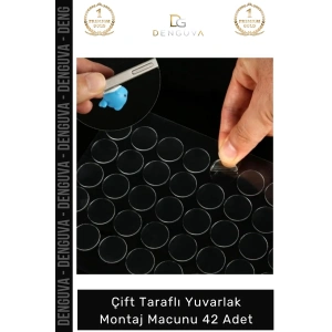 #Bant Nano Çift Taraflı Şeffaf Güçlü Yapışkanlı Akrilik Set TakÇıkar 42 Adet Montaj Macunu