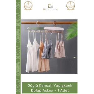#Askı Mutfak Banyo Düzenleyici Organizer Delme Gerektirmeyen Kancalı Yapışkanlı Dolap Askısı - 1 Adet