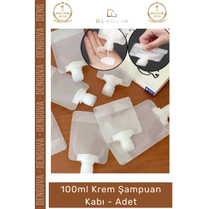 #ŞampuanKabı 100ml Sızdırmaz Seyahat Tipi Kozmetik Dolum Boş Şişe Bagaj Şampuan Kabı Tekrar Kullanılabilir - 3 Adet