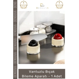 #BıçakBileme Profesyonel Mutfak Vakumlu Pratik Keskinleştirme Şef Vantuzlu Bıçak Bileme - 1 Adet