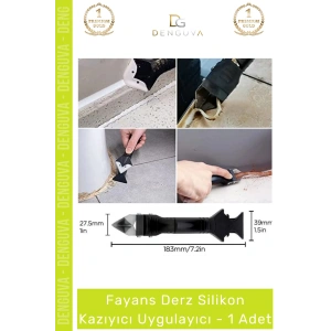 #DerzKazıyıcı Profesyonel Çok Amaçlı Tadilat Banyo Mutfak Fayans Köşe Derz Silikon Kazıyıcı Uygulayıcı