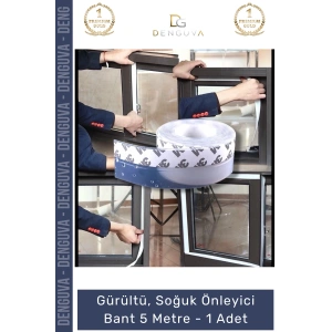 #Bant Yapışkanlı Kapı Pencere Yalıtım Soğuk Hava Toz Gürültü Önleyici Rüzgar Bant 5 Metre - 1 Adet