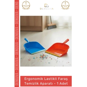 #Faraş Dayanıklı Esnek Lastik Şeritli Pratik Ergonomik Hijyenik Zemin Kaliteli Lastikli Faraş - 1 Adet