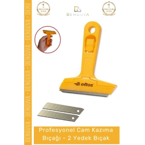 #KazımaBıçağı Profesyonel 100mm Yüzey Temizleme Sıyırıcı Cam Kazıma Bıçağı + 2 Yedek Bıçak Hediyeli