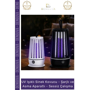 #SinekKovucu Mor Işık Şarjlı Kamp Bahçe Profesyonel Sessiz Modern Güçlü Çalışma UV Işıklı Sinek Kovucu