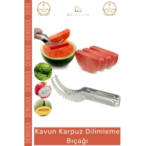 #DilimlemeBıçağı Paslanmaz Çelik Mutfak Servis Sunum Pratik Meyve Kesici Kavun Karpuz Dilimleme Bıçağı