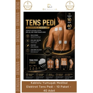 #TensPedi Profesyonel Fizik Tedavi Medikal Elektrot Yüksek İletkenlikli 40 Adet TENS Pedi 5×5 cm