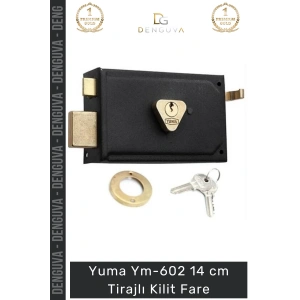 #Kilit Kapı Güvenlik Sistemi Çelik Kasa Elektrostatik Boyalı Kare Ym602 14cm Tirajlı Kilit Fare