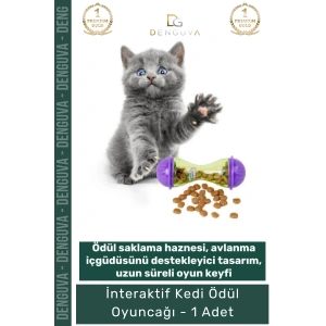 #KediOyuncağı İnteraktif Kedi Avlanma İçgüdüsü Destekleyici Dayanıklı Mor Yeşil Ödül Mamalı Oyuncak