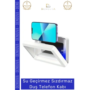 #TelefonKabı Su Geçirmez Banyo Duvar Telefon Tutucu Standı Şeffaf Hediye Buğu Yapmaz Duş Telefon Kabı
