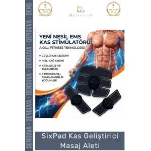 #MasajAleti SixPad Vücut Geliştirici Titreşimli Altı Modlu Profesyonel Kas Geliştirici Masaj Aleti