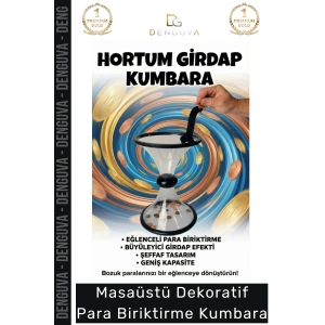 #Kumbara Vortex Bank Spiral Akışlı Eğitici Dekoratif Masaüstü Hediyelik Bank Huni Kumbara