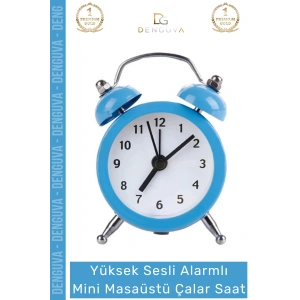 #ÇalarSaat Sessiz Akar Saniye Masaüstü Komodin Ofis Mutfak Salon Hediye Analog Dekoratif Çalar Saat