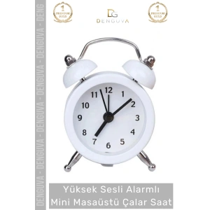 #ÇalarSaat Sessiz Akar Saniye Masaüstü Komodin Ofis Mutfak Salon Hediye Analog Dekoratif Çalar Saat