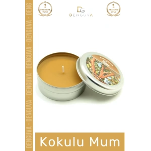 #MumOdaKokusu Dekoratif Hediyelik Modern Şık Metal Kutulu Kaliteli Mum Oda Kokusu 120G Teneke Kutu
