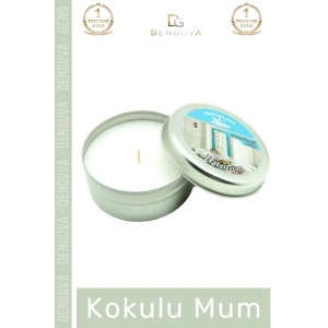 #MumOdaKokusu Dekoratif Hediyelik Modern Şık Metal Kutulu Kaliteli Mum Oda Kokusu 120G Teneke Kutu