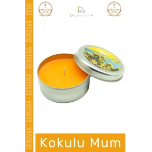 #Mum Dekoratif Hediyelik Şık Modern Tasarım Metal Kutu Kokulu Mum Oda Kokusu 120G Teneke Kutu