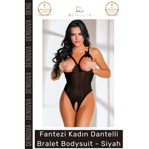 #Bodysuit Fantezi Likralı Tül Kumaş Esnek Şık Tasarım Gecelik Modeli Kadın Dantelli Bralet Bodysuit