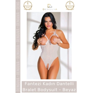 #Bodysuit Fantezi Likralı Tül Kumaş Esnek Şık Tasarım Gecelik Modeli Kadın Dantelli Bralet Bodysuit