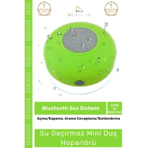 #Hoparlör Bluetooth Su Geçirmez Vantuzlu Dahili Mikrofonlu Kablosuz Şarjlı Duş Kamp Sahil Hoparlör