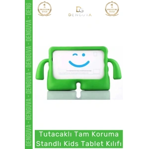 #TabletTutucu Apple iPad 7 8 9 Nesil 10 2 Inç Yumuşak Dokulu Tutacaklı Darbe Tam Koruma Standlı Kids