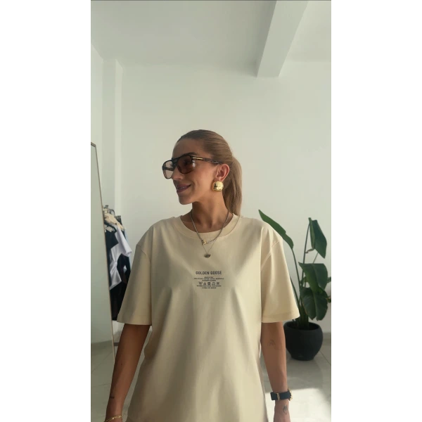 Golden Goose Marka Baskılı Tişört