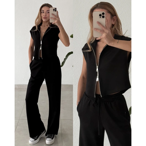 Çift Fermuarlı Modal Takım