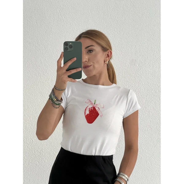 Basic Baskılı Crop