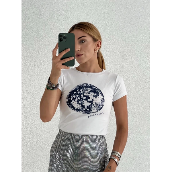 Basic Baskılı Crop