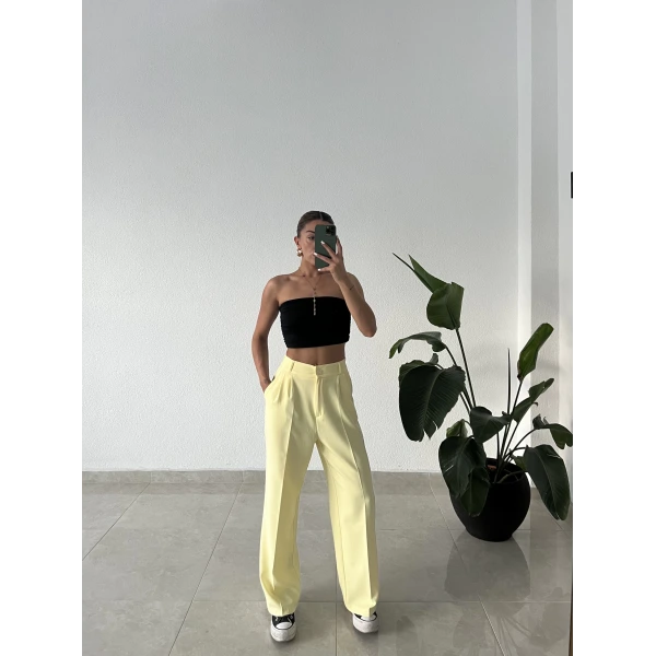 Beli Lastikli Palazzo Pantolon